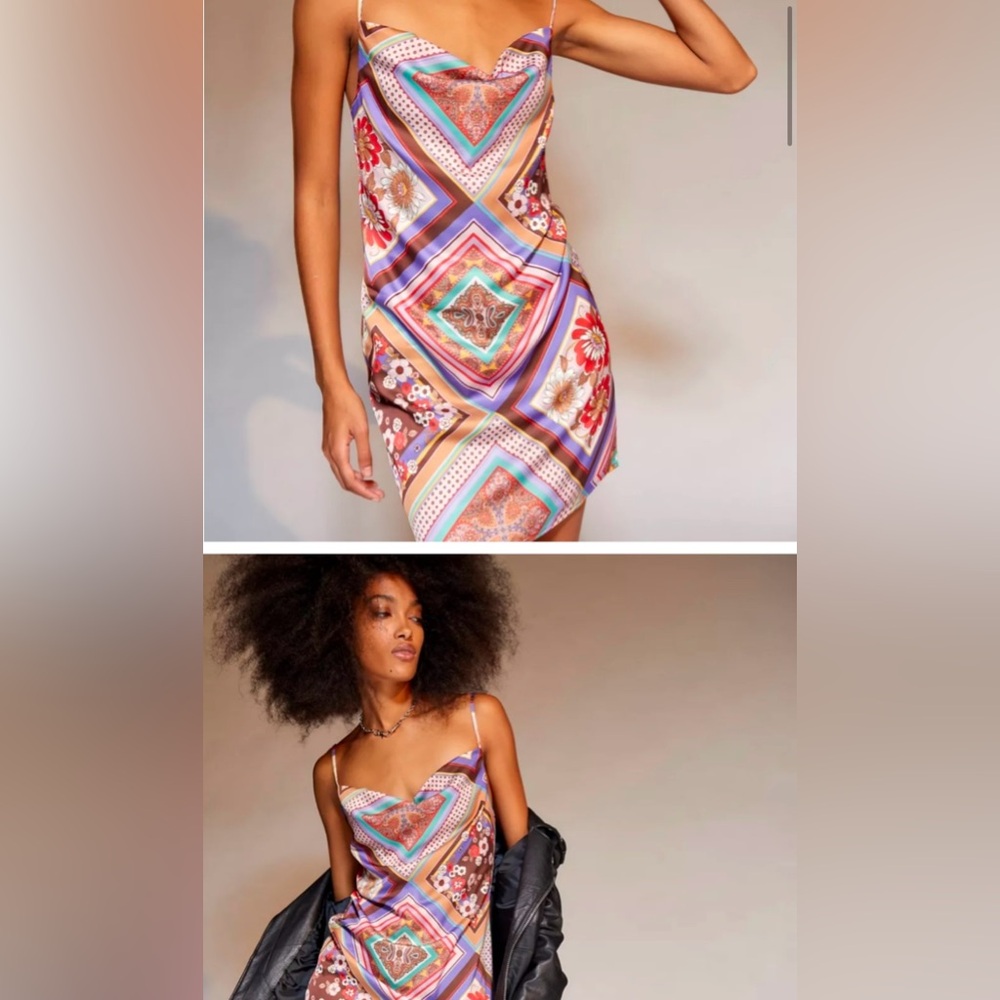 Urban Outfitters | Printed Slip Dress NWT